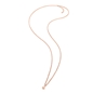 Playful Emotions Rose Gold Plated Long Chain Necklace-